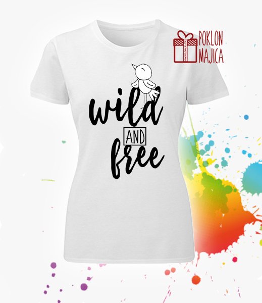 Majice sa stampom natpisom slikom/Za devojku/wild free.jpg